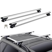 Univerzálne strešné nosiče VEVOR, hliníkové, 135 cm, nosnosť 90 kg, na vyvýšené pozdĺžne lyžiny, s nastaviteľným zámkom, pre SUV, sedan, dodávku 1