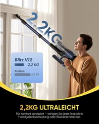 Vexilar V12 Akkumulátoros Porszívó 50 Min Üzemidő 450W LED Kijelzővel 6