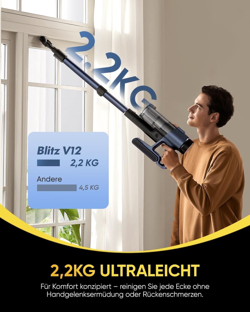 Vexilar V12 Akkumulátoros Porszívó 50 Min Üzemidő 450W LED Kijelzővel