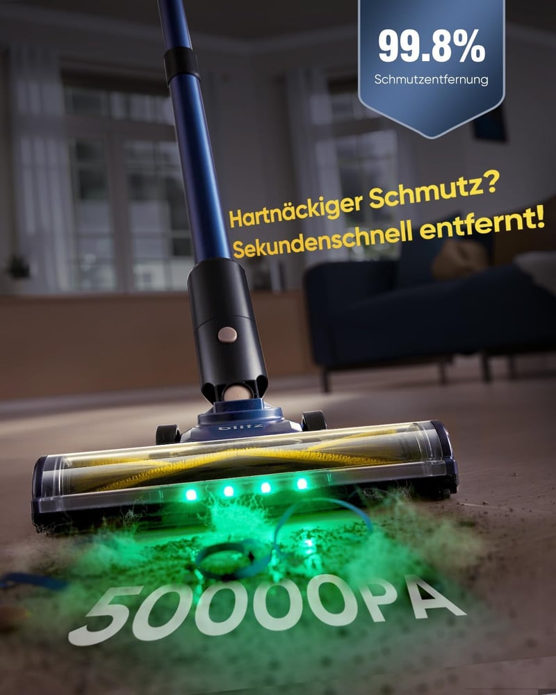 Vexilar V12 Akkumulátoros Porszívó 50 Min Üzemidő 450W LED Kijelzővel