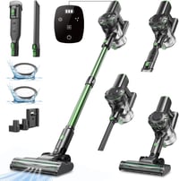 Vexilar V9PRO Vezeték Nélküli Porszívó 40000Pa Szívóerővel, Kefe Nélküli Motor, 50 Perc Üzemidő 1