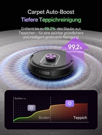Robotický vysávač Vexilar W15 s funkciou mopovania a bezvreckovou multicyklónovou vyprázdňovacou stanicou, 10000 Pa, LiDAR navigácia, 3 v 1, 180 minút, 5 máp, zvieracie chlpy 9