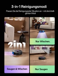 Robotický vysávač Vexilar W15 s funkciou mopovania a bezvreckovou multicyklónovou vyprázdňovacou stanicou, 10000 Pa, LiDAR navigácia, 3 v 1, 180 minút, 5 máp, zvieracie chlpy 5