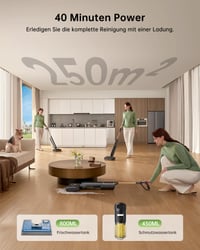 Aspirator umed-uscat cu acumulator Vexilar X7, putere de aspirare 20 kPa, design plat la 180°, sistem cu două rezervoare, autonomie de 40 de minute, autocurățare, pentru păr de animale 4