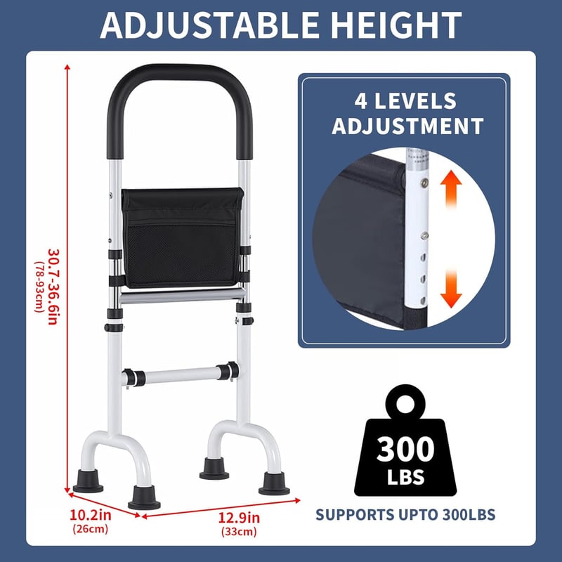 VexNook Álláshoz Segítő Magasságállítható 6 Támasz 300kg Teherbírás Acél