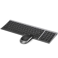 Set tastatură și mouse wireless AZERTY pentru Windows, cu receptor USB, reîncărcabil 1