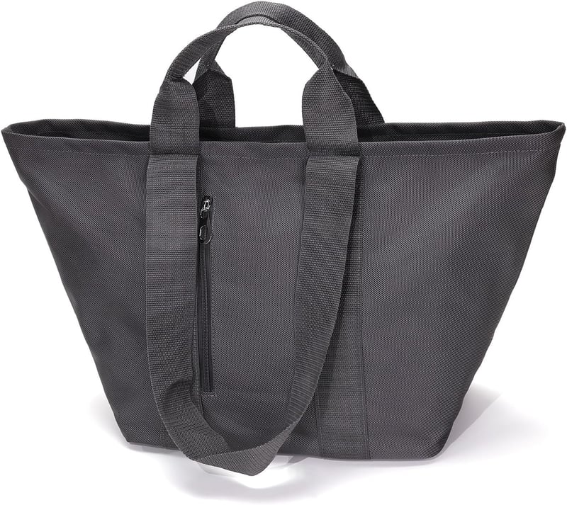 Vezluax Szürke 60 x 35 cm L Méretű Női Utazótáska, Dupla Pántos Weekender Sporttáska, Feladható Kézipoggyász Méretű Luggage Bag