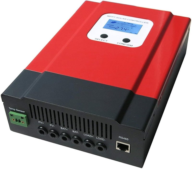 vFound 60A MPPT napelemes töltésvezérlő 12V-48V lítium/ólom akkumulátor