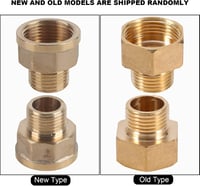 VGEBY Sárgaréz Vízcsatorna Adapter 1/2 BSPT Hím - 3/4 BSPT Nő 3
