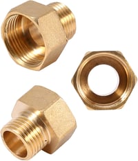 VGEBY Sárgaréz Vízcsatorna Adapter 1/2 BSPT Hím - 3/4 BSPT Nő 4