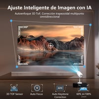 VGKE Mini Projektor 16000 Lumen 1080p Full HD 4K WiFi 6 Bluetooth Hordozható 4