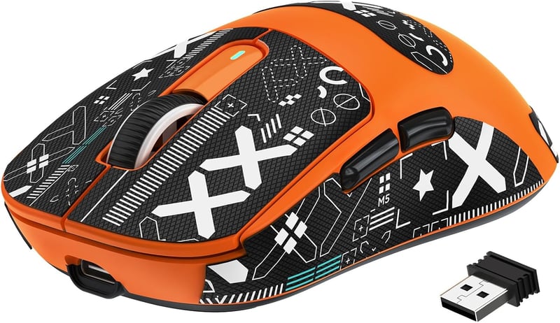 VGN GAMEPOWER Attack Shark X3 49g Ultralight Wireless Gaming Egér, 26000DPI, Narancssárga