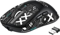 VGN GAMEPOWER Attack Shark X3 Vezeték Nélküli Gamer Egér, 49g Ultrakönnyű, 26000DPI PAW3395 Szenzor, 3 Csatlakozási Mód, 200 Órás Akku, Feke 1