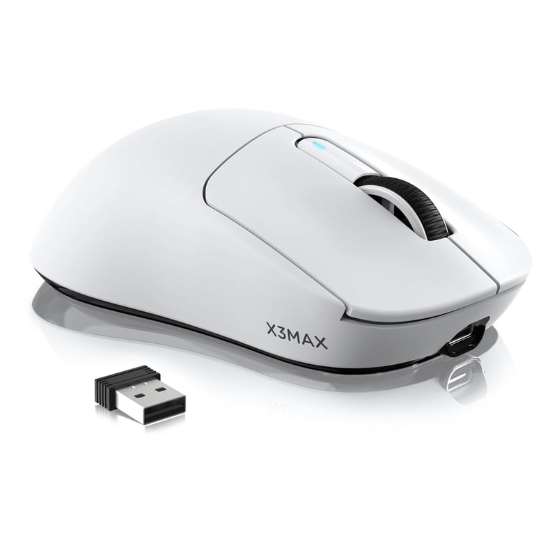 Bezdrôtová herná myš VGN Gamepower × Attack Shark X3MAX, 42000 DPI, 49 g, biela