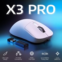 VGN GAMEPOWER Attack Shark X3PRO Vezeték Nélküli Gamer Egér, 59g Ultrakönnyű, 26000DPI, PixArt PAW3395, 4K/8KHz, 3 Csatlakozási Mód, 200 Órá 2