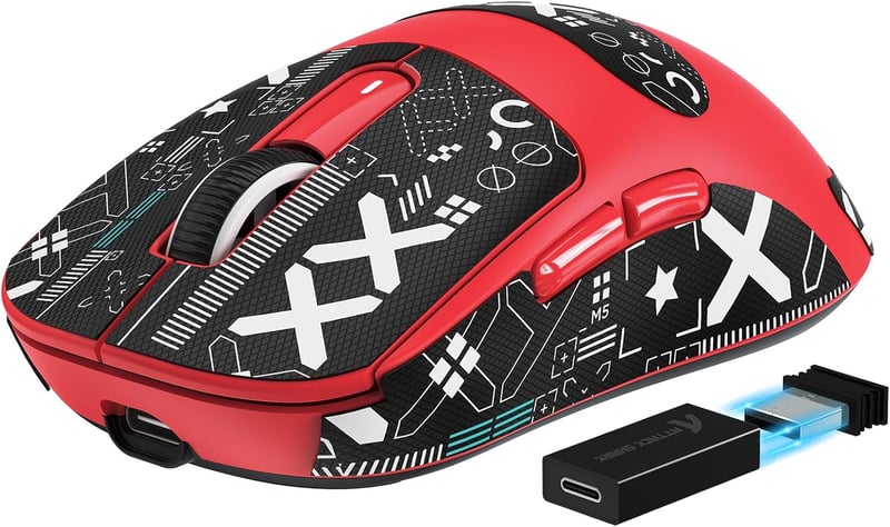VGN GAMEPOWER Attack Shark X3PRO Vezeték Nélküli Gamer Egér, 59g Ultrakönnyű, 26000DPI, PixArt PAW3395, 200 Órás Akkumulátor, PC/Xbox/PS, Pi