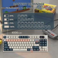 VGN GAMEPOWER RK86 Wireless Mechanikus Gamer Billentyűzet 75% TKL RGB, 3 Módú Kapcsolat, Hot-Swap 6