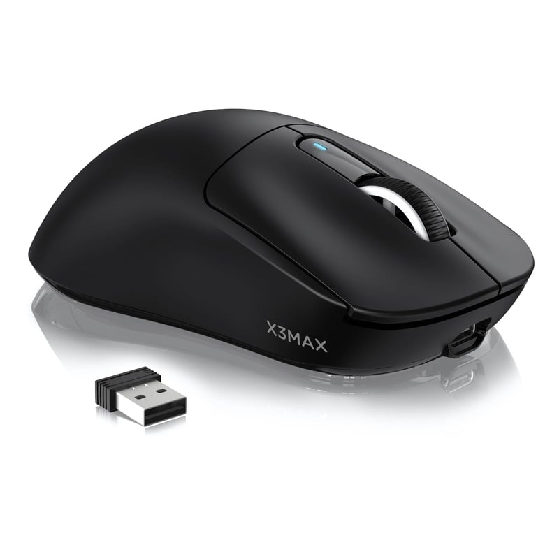 VGN GAMEPOWER x Attack Shark X3MAX Bežični Gaming Miš, 49g Ultralagan, 42000DPI, Optički Prekidači, 3 Načina Povezivanja, 200 Sati Baterija