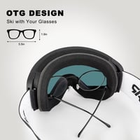 Vgooar OTG Síszemüveg Mágneses Lencsével, Páramentesítő és UV400 Védelemmel 3
