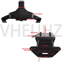 Držiak na mobil do auta VHEUHZ do mriežky ventilácie – Kompatibilný držiak na palubnú dosku pre VW Up, Seat Mii, Škoda Citigo 1S0051435D 6