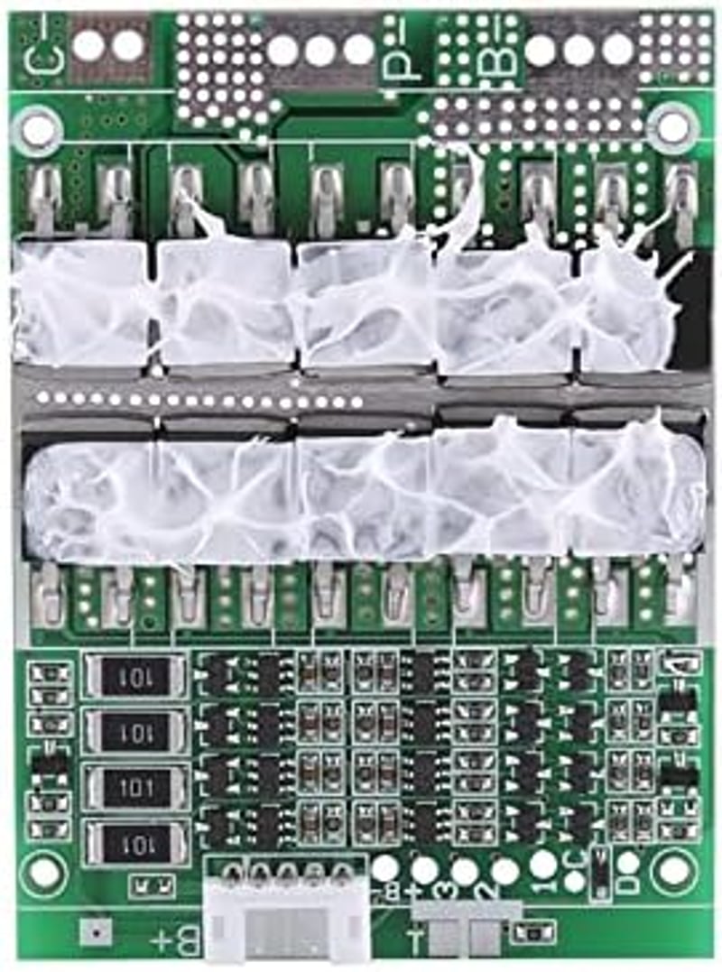 ViaGasaFamido 4S 100A 12V LiFePO4 Védelmi Modul Cellegyensúlyozóval és Átalakítóval