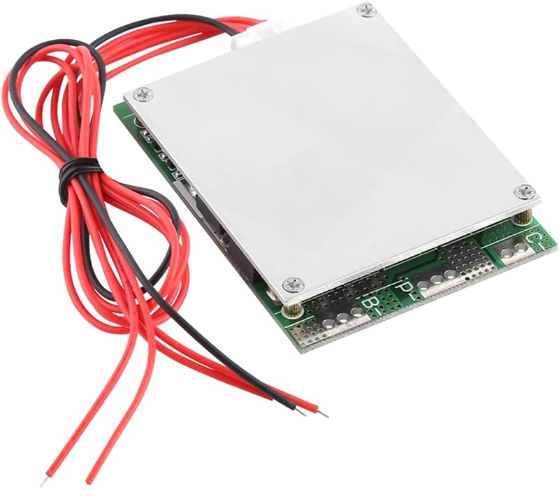 ViaGasaFamido 4S 100A 12V LiFePO4 Védelmi Modul Cellegyensúlyozóval és Átalakítóval