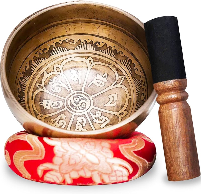 Vibratis tibeti éneklő tál szett 7 fémes kézműves meditációs gyógyító bowl