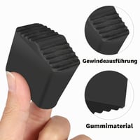 Vicasky gumeni nastavci za ljestve 40x20 mm, protuklizne kapice za kućanske i samostojeće ljestve, crne, 4 komada 5