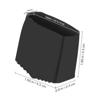Vicasky gumeni nastavci za ljestve 40x20 mm, protuklizne kapice za kućanske i samostojeće ljestve, crne, 4 komada 7