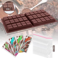 VICDUEKG szilikon csokoládé forma szett 3 db, ragacsmentes sütőforma, fehérje és puding öntőforma 2
