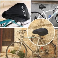 Husă pentru șa de bicicletă VICKMALL, impermeabilă, 2 bucăți, husă de protecție elastică pentru biciclete de șosea, MTB, biciclete de damă și e-bike-uri 6