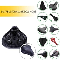 Husă pentru șa de bicicletă VICKMALL, impermeabilă, 2 bucăți, husă de protecție elastică pentru biciclete de șosea, MTB, biciclete de damă și e-bike-uri 4