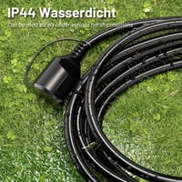 Vickwire Vonkajší gumený predlžovací kábel 25 m, 16A/250V, H05RR-F 3G1.5 mm², IP44, Schuko konektor, čierny 5