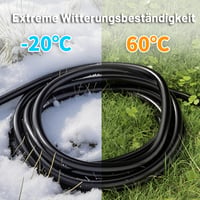 Vickwire Vonkajší gumený predlžovací kábel 25 m, 16A/250V, H05RR-F 3G1.5 mm², IP44, Schuko konektor, čierny 6