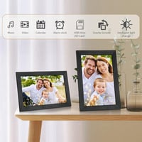 Digitálny fotorámik Vicloon s uhlopriečkou 10,1 palca, 1280x800 HD IPS dotyková obrazovka, s diaľkovým ovládaním, USB/SD karta, foto/hudba/video/kalendár, automatické otáčanie 5