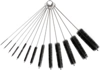 Vicloon 13 részes tisztítókefe készlet - palack, szívószál, teáskanna tisztításhoz, különböző méretű nylon kefék, rozsdamentes acél nyéllel, 6