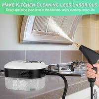Vicloon 2500W Gőztisztító 1.2L Hordozható Többfunkciós Bútor Autó Konyha Tisztításhoz - Digital Touch Screen 7