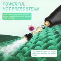 Vicloon 2500W Gőztisztító 1.2L Hordozható Többfunkciós Bútor Autó Konyha Tisztításhoz - Digital Touch Screen 5