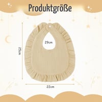 Set 8 Bavețele pentru Bebeluşi Vicloon, Muselină Moale, cu Capse Antialunecare, pentru Fete și Băieți, Culori Deschise 2