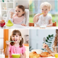 Vicloon BPA-mentes szilikon etetőkanál készlet babáknak, 4 színben 7