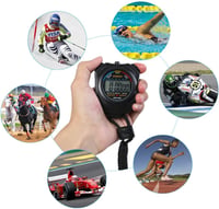 Vicloon Digitális Sportóra Stopperóra Rozsdamentes Síppal és Nagy LCD Kijelzővel 7