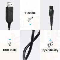 Vicloon Philips borotva töltő kábel 15V QC5115 HQ560 HQ6070 HQ9090 kompatibilis 4