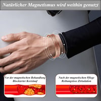 Vicmag Mágneses Réz Karkötő Férfiaknak Állítható Méret Ajándékdobozzal 6