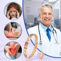Vicmag Titán Mágneses Karkötő Nőknek Linfodrenázs Rózsa Arany Kristály 4
