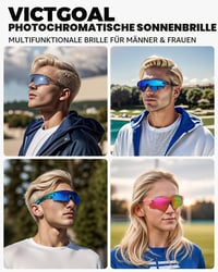 Ochelari de soare sport pentru ciclism Victgoal bărbați/femei, protecție UV400, ramă TR90, fotocromatici, pentru ciclism, alergare, pescuit 6