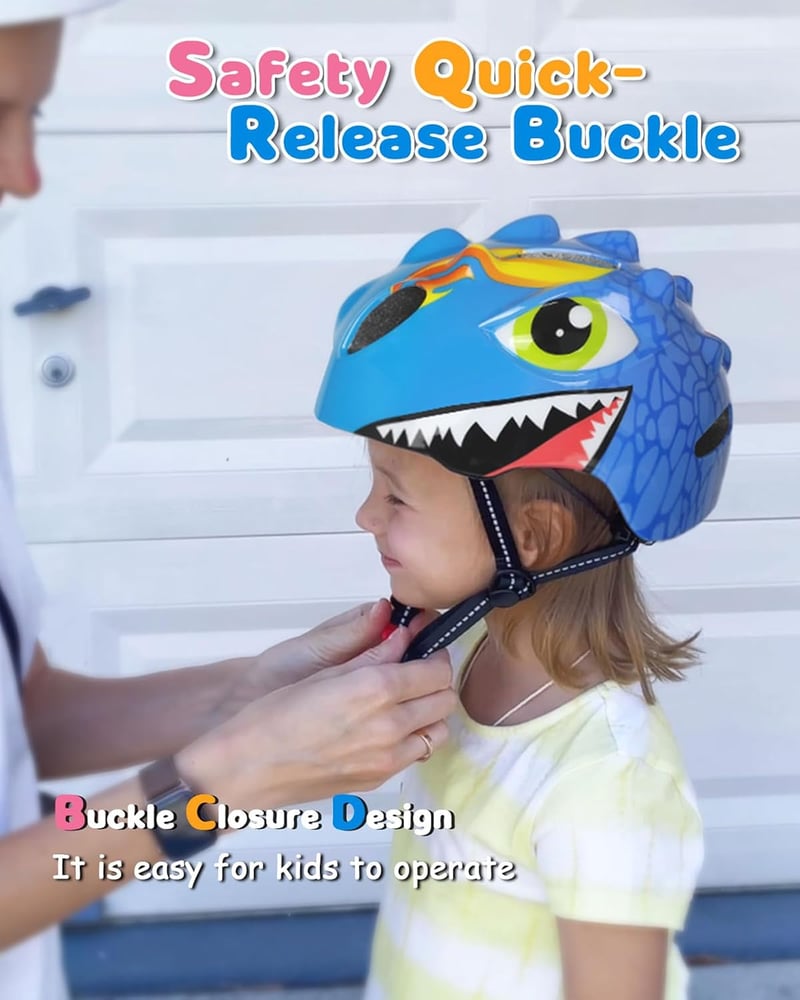 VICTGOAL Kids Bike Helmet with Cute 3D Cartoon Design for Cycling Roller Skating Scooting Lightweight Sport...