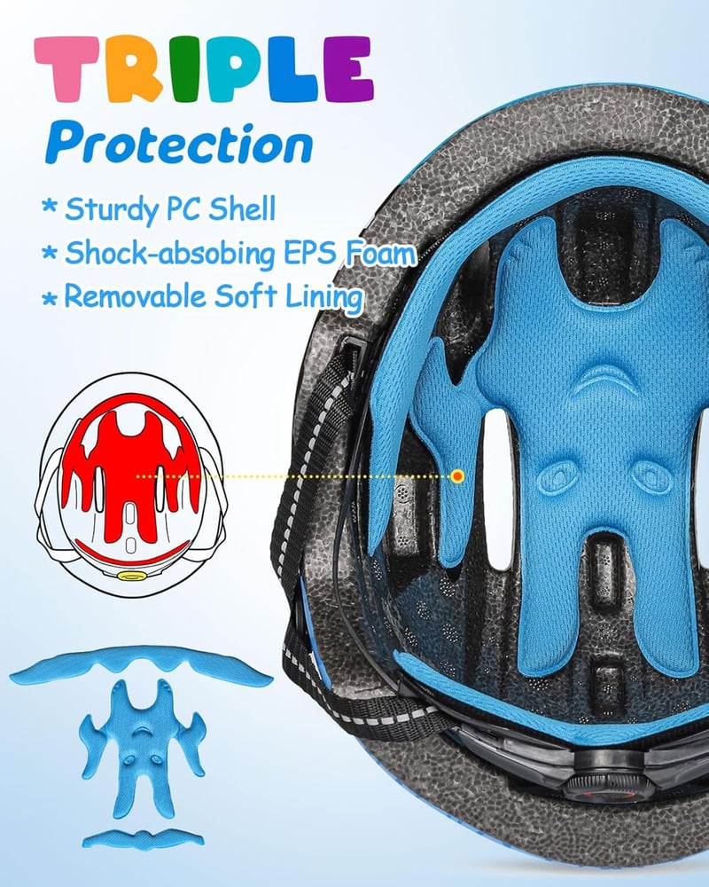 VICTGOAL Kids Bike Helmet with Cute 3D Cartoon Design for Cycling Roller Skating Scooting Lightweight Sport...