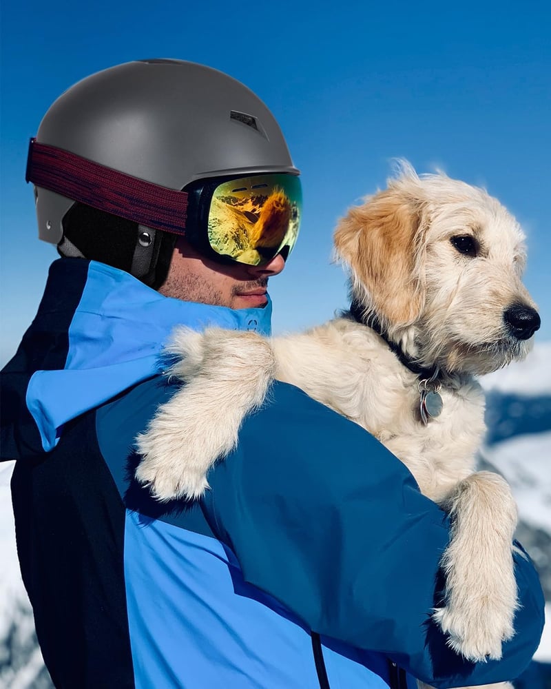 Victgoal Sísisak Felnőtteknek Meleg Fülfülekkel, Szellőztetett Snowboard Sisak