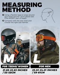 Victgoal Sísisak Felnőtteknek Meleg Fülfülekkel, Szellőztetett Snowboard Sisak 6