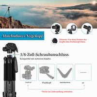 Hliníkový statív na fotoaparát Victiv 160-185 cm, s odnímateľnou 3-cestnou panoramatickou hlavou, nosnosť do 6,35 kg, pre DSLR fotoaparáty, s prenosnou taškou 4